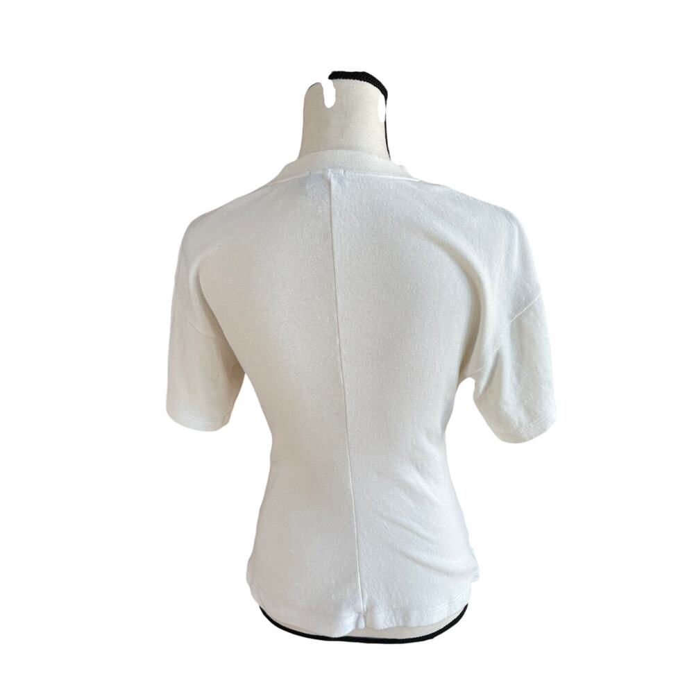 Proenza Schouler White Thick Cotton T-Shirt Women’s Small - Picture 4 of 8